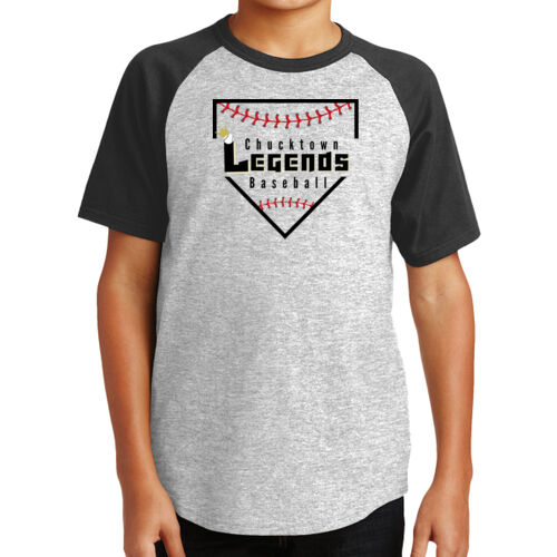 Youth Short Sleeve Colorblock Raglan Jersey w/ Back Name Option Thumbnail