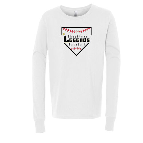 Youth Long Sleeve Jersey Tee w/ Back Name Option Thumbnail