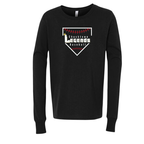 Youth Long Sleeve Jersey Tee w/ Back Name Option Thumbnail