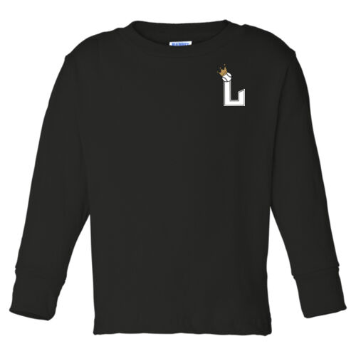 Toddler Long Sleeve Cotton Jersey Tee w/ Back Name Option Thumbnail