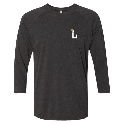 Unisex Triblend Three-Quarter Sleeve Raglan w/ Back Name Option Thumbnail