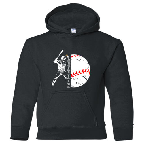 Heavy Blend Youth Hooded Sweatshirt w/ Back Name Option Thumbnail