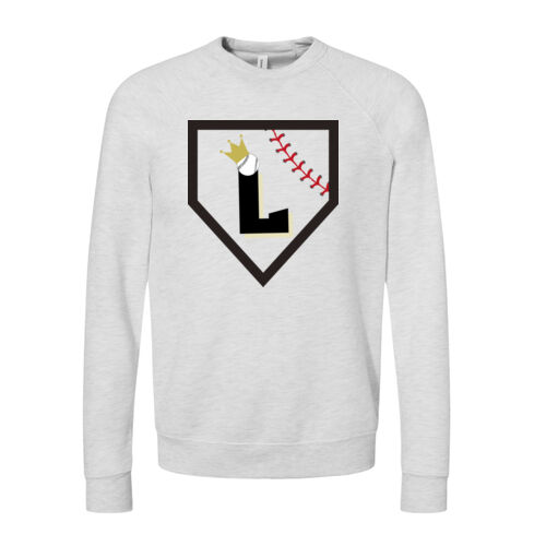 Unisex Sponge Fleece Raglan Sweatshirt w/ Back Name Option Thumbnail