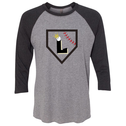 Unisex Triblend Three-Quarter Sleeve Raglan w/ Back Name Option Thumbnail