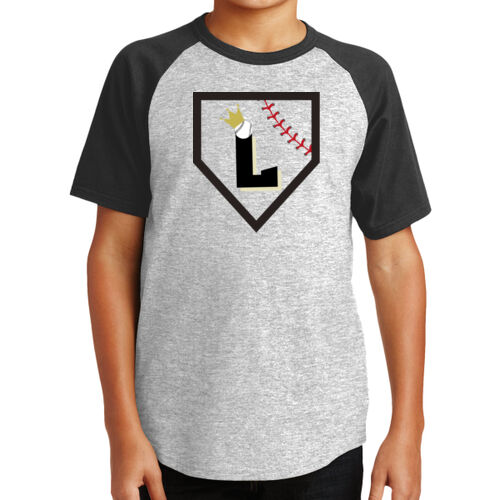 Youth Short Sleeve Colorblock Raglan Jersey w/ Back Name Option Thumbnail