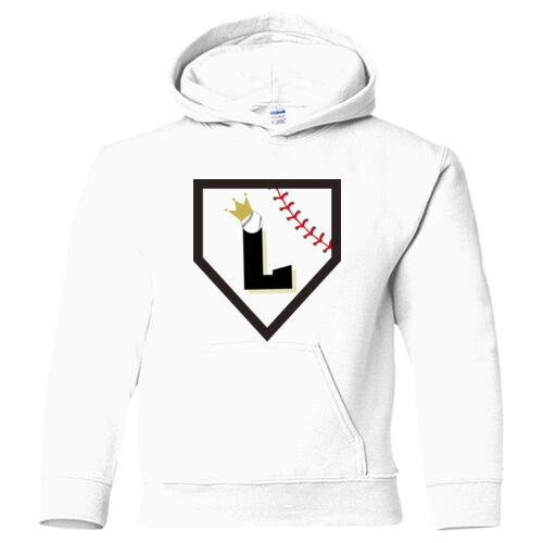 Heavy Blend Youth Hooded Sweatshirt w/ Back Name Option Thumbnail