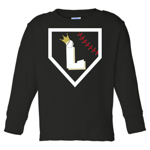 Toddler Long Sleeve Cotton Jersey Tee w/ Back Name Option Thumbnail