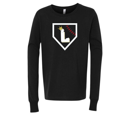 Youth Long Sleeve Jersey Tee w/ Back Name Option Thumbnail
