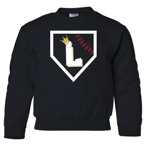 Heavy Blend Youth Crewneck Sweatshirt w/ Back Name Option Thumbnail