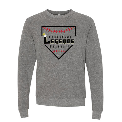 Unisex Sponge Fleece Raglan Sweatshirt w/ Back Name Option Thumbnail