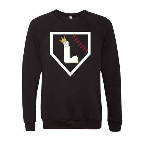 Unisex Sponge Fleece Raglan Sweatshirt w/ Back Name Option Thumbnail